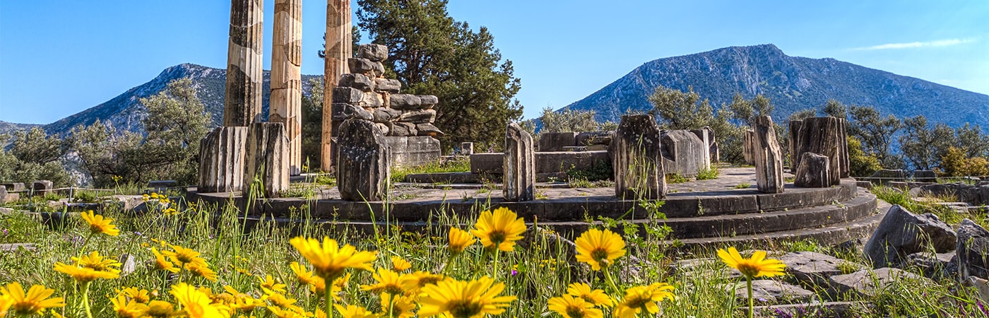 Visites gratuites à Delphi, Grèce