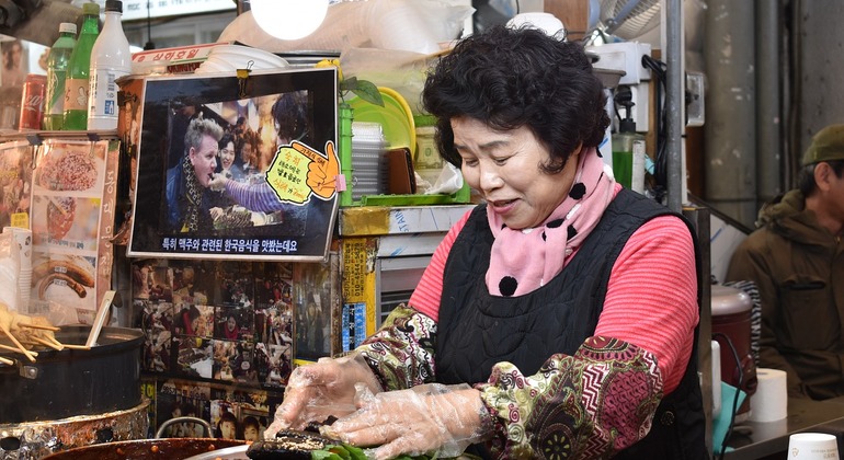 Mercado tradicional de Gwangjang - Comida y bebida