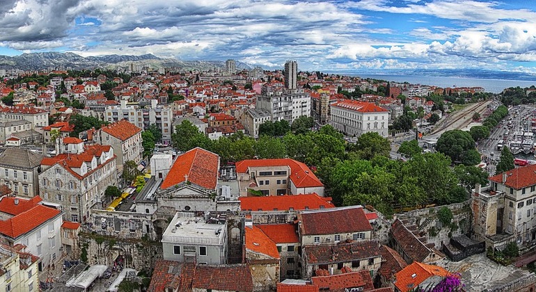 A cidade velha de split na croácia