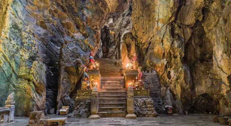 Excursion dans la grotte d'Am Phu avec les montagnes de marbre et de singes
