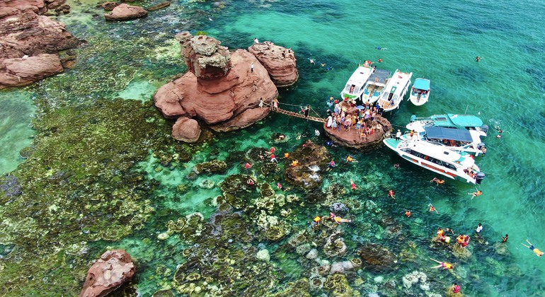 Teleférico de Hon Thom y excursión a 4 islas en lancha rápida