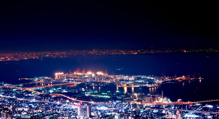Ein-Tages-Tour von Osaka nach Kobe Berg Rokko Nachtansicht, Japan