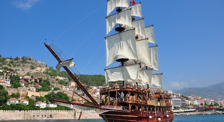 Alanya Catamaran Boat Cruise with BBQ Lunch Provided by Tripventura 