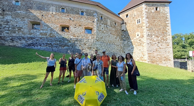 Visita à cidade velha e ao castelo de Liubliana