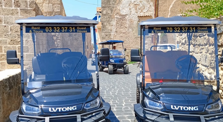 Tour de Batroun com o nosso fantástico carro de golfe Organizado por Hussein