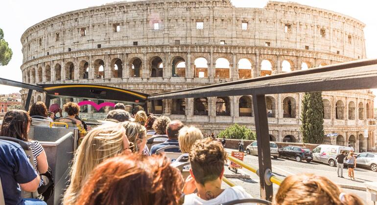 Pink Hop-On Hop-Off Bus Tour of Rome