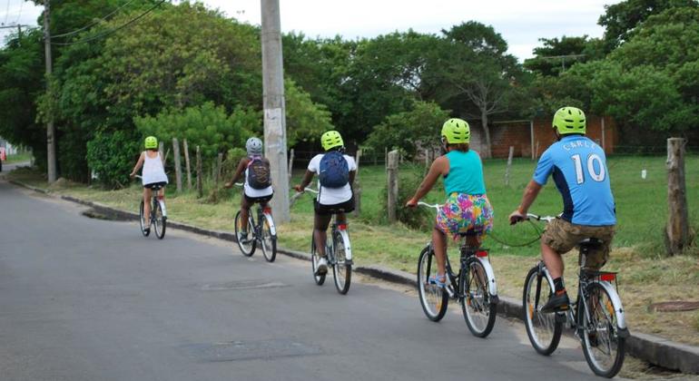 blue beach bike