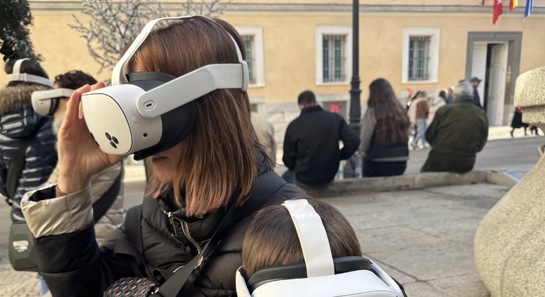 Madrid con guida e occhiali per la realtà virtuale